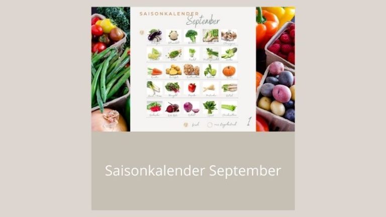 Saisonkalender September